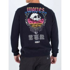 Sudadera Hurley Wave Tour Crew Negra